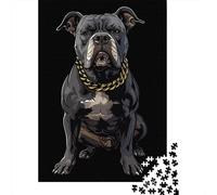 Puzzle de 1000 pièces représentant Un Bouledogue français, en Bois, pour Adultes et Enfants. Jeu éducatif. 1000 pièces (75 x 50 cm).