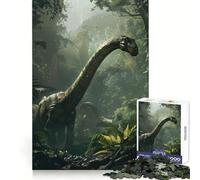 Puzzle de 1000 pièces représentant Un brachiosaure préhistorique, idéal pour Adultes Ce Puzzle créatif à Assembler Lentement Vous permettra de Vous remémorer et de Vous détendre 50x75cm