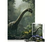 Puzzle de 1000 pièces représentant Un brachiosaure préhistorique, idéal pour Les Adolescents Jeu de logique et de réflexion, Relaxant et Amusant, Bords Lisses, Cadeau d'anniversaire 38x26cm