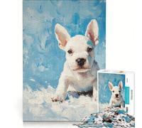 Puzzle de 1000 pièces représentant Un Bull-Terrier, Jeu éducatif et Stimulant, Cadeau Original pour Un Anniversaire ou Noël 38x52cm