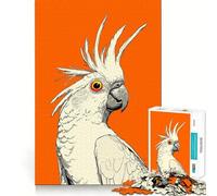 Puzzle de 1000 pièces représentant Un cacatoès Blanc,idéal pour Les Adolescents Stimule l'esprit,Amusant,sans Espace,Assemblage Parfait,Un Loisir captivant pour des Moments de détente à la Maison