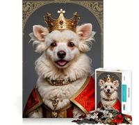 Puzzle de 1000 pièces représentant Un Caniche Cadeau pour Adultes Jeu de logique et de réflexion Découpe précise Cadeau élégant (38x52cm)