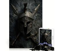 Puzzle de 1000 pièces représentant Un Casque de Guerrier Antique et Ses Armes, idéal pour Les Adolescents Un Casse-tête Stimulant et agréable, aux Bords Lisses, et Un Cadeau de Noël Parfait (50x75cm)