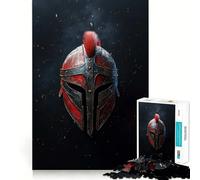 Puzzle de 1000 pièces représentant Un Casque de Guerrier Spartiate, idéal pour Les Adolescents Un Jeu Stimulant pour Le Cerveau, Un Moment de détente et Une œuvre d'art aux découpes précises 38x52cm