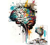 Puzzle de 1000 pièces représentant Un Cerveau Humain Un défi Stimulant à relever pour Une décoration Parfaite et Un Jeu de réflexion pour Les 14 Ans et Plus (38x26cm)