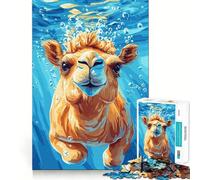 Puzzle de 1000 pièces représentant Un Chameau sous-Marin Jeu de Construction Focus Assemblage sûr et précis Jouet d'intérieur pour Les Vacances (38x26cm)