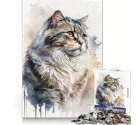 Puzzle de 1000 pièces représentant Un Chat American Curl, idéal pour Adultes, Stimulant la mémoire et offrant Un Cadeau de Saison aux Motifs délicats et aux détails raffinés (50x75cm)
