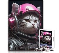 Puzzle de 1000 pièces représentant Un Chat Cyberpunk Mignon Jeu éducatif pour Adolescents favorisant Le développement des compétences pour Les Occasions spéciales Dimensions:38x52cm