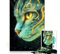 Puzzle de 1000 pièces représentant Un Chat du Bengale Mystique, idéal pour Les Adolescents Un Cadeau Original et Amusant (38x26cm)