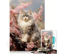 Puzzle de 1000 pièces représentant Un Chat Ragdoll idéal pour Les Adolescents pour stimuler la mémoire se détendre en Toute simplicité et pour Une Surprise d'anniversaire de qualité supérieure
