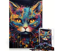 Puzzle de 1000 pièces représentant Un Chat Robot Cyborg, idéal pour Les Adolescents Jeu de logique et de réflexion, Amusant et Relaxant Découpe précise (38x52cm)