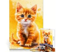 Puzzle de 1000 pièces représentant Un Chaton à l'aquarelle, idéal pour Les Adolescents Développe la mémoire, Offre Un Moment de détente agréable et des Bords Nets Surprise de Noël (50x75cm)