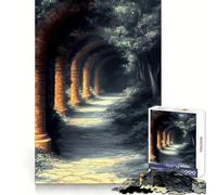 Puzzle de 1000 pièces représentant Un Chemin en Pierre dans Un Paysage Japonais, idéal pour Les Adolescents Jeu Stimulant la logique et apaisant Pièce de Collection de qualité supérieure 38x26cm