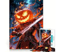 Puzzle de 1000 pièces représentant Un Chevalier à tête de Citrouille et Une épée, idéal pour Adultes Un défi intellectuel Stimulant et apaisant, Une pièce de Collection de qualité (50x75cm)