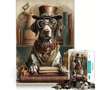 Puzzle de 1000 pièces représentant Un Chien d'arrêt Allemand Intelligent, idéal pour Adultes Soulagement du Stress grâce à sa découpe précise Cadeau Parfait pour Les vœux du Père Noël 50x75cm