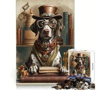 Puzzle de 1000 pièces représentant Un Chien d'arrêt Allemand Intelligent, idéal pour Adultes Soulagement du Stress grâce à sa découpe précise Cadeau Parfait pour Les vœux du Père Noël 50x75cm