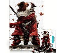 Puzzle de 1000 pièces représentant Un Chien samouraï avec Katana et Kimono idéal pour Les Adolescents Jeu de logique Stimulant Parfait pour des Moments en Famille Bords Nets et Surprise chaleureuse
