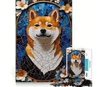 Puzzle de 1000 pièces représentant Un Chien Shiba Inu Kintsugi Art Jeu de réflexion pour Adultes Activité ludique et de précision Découpe précise À Exposer 38x52cm