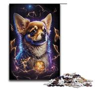 Puzzle de 1000 pièces représentant Un Chihuahua idéal pour Adultes et Adolescents à partir de 14 Ans Casse tête Impossible et Anti Stress Dimensions 75x50cm