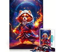 Puzzle de 1000 pièces représentant Un Chiot Portant Un Kimono de karaté, idéal pour Les Adolescents Jeu de logique Robuste, Silencieux et aux Bords Nets Cadeau élégant (50x75cm)