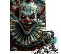 Puzzle de 1000 pièces représentant Un Clown Effrayant idéal pour s'amuser à la Maison Décoration Murale et Jeu éducatif Convient aux Personnes de 14 Ans et Plus (50x75cm)