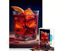 Puzzle de 1000 pièces représentant Un Cocktail Negroni, idéal pour Les Adolescents Un Casse-tête Stimulant et Anti-Stress, avec Une découpe de qualité supérieure (38x52cm)