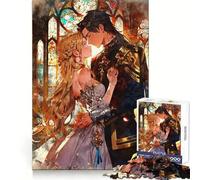 Puzzle de 1000 pièces représentant Un Couple d'adolescents dans Un décor Romantique et Fantastique Jeu de logique Stimulant, idéal pour s'amuser à l'intérieur et comme Cadeau mémorable (38x26cm)