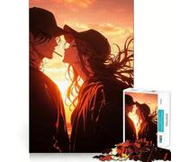 Puzzle de 1000 pièces représentant Un Couple d'amoureux d'anime,idéal pour Les Adolescents Stimule l'esprit,Amusant,sans Espace,Assemblage Parfait,Loisirs captivants pour des Moments de détente