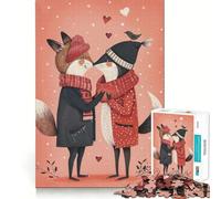 Puzzle de 1000 pièces représentant Un Couple d'animaux Amoureux (38x52cm) Jeu de réflexion Stimulant Maintien Optimal Défi cérébral interactif pour la Maison