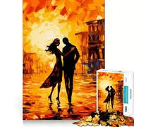 Puzzle de 1000 pièces représentant Un Couple Romantique dans Un Paysage Urbain, idéal pour Les Adolescents Renforce la mémoire, procure Un Divertissement paisible et de qualité (38x52cm)
