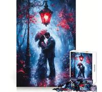 Puzzle de 1000 pièces représentant Un Couple Romantique sous Un lampadaire, idéal pour Les Adolescents Jeu intellectuel, détente mentale, découpe de qualité, Cadeau de Noël (38x52cm)