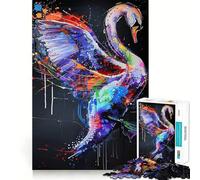 Puzzle de 1000 pièces représentant Un Cygne, idéal pour Adultes Jeu Intelligent et ludique, découpe précise, Cadeau de Saison Parfait pour renforcer Les Liens familiaux 38x52cm