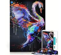 Puzzle de 1000 pièces représentant Un Cygne, idéal pour Les Adolescents, Un Jeu de réflexion Stimulant pour Les Groupes, avec Une découpe de précision et Un Cadeau Parfait pour Les fêtes 50x75cm