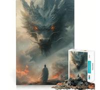 Puzzle de 1000 pièces représentant Un Dragon Chinois Ancien Un Jeu de logique et de réflexion,Un Exercice de découpage Expert et Un Moment de Calme pour stimuler l'esprit à la Maison (38x52cm)