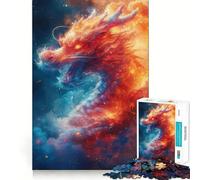 Puzzle de 1000 pièces représentant Un Dragon Chinois Mystique pour Adultes Jeu de logique et de détente Bords Lisses Cadeau Original (38x52cm)