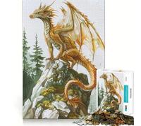 Puzzle de 1000 pièces représentant Un Dragon Mystique (50x75cm) pour Adultes Un Cadeau Exquis, idéal pour se détendre et stimuler sa mémoire