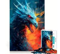 Puzzle de 1000 pièces représentant Un Dragon Mystique, idéal pour Adultes, Un Jeu d'esprit Relaxant et Stimulant, Un Cadeau raffiné à Assembler (38x52cm)