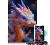 Puzzle de 1000 pièces représentant Un Dragon Scintillant, idéal pour Les Adolescents Jeu de réflexion Simple et Amusant, à Assembler et à Offrir en Cadeau mémorable 38x52cm