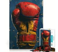 Puzzle de 1000 pièces représentant Un Gant de Boxe Vintage,idéal pour Les Adolescents Activité de Groupe Amusante,relaxante et Facile à Vivre en intérieur (38x52cm)