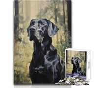 Puzzle de 1000 pièces représentant Un Grand Danois, idéal pour Adultes et Adolescents Jeu de réflexion et de créativité, Cadeau Original et mémorable Dimensions:38x52cm