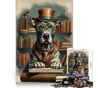 Puzzle de 1000 pièces représentant Un Grand Danois Intelligent, idéal pour Adultes Pratique de la logique, détente et Bords Nets Un Cadeau Charmant (38x52cm)