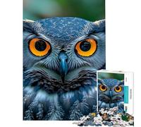 Puzzle de 1000 pièces représentant Un Grand-duc d'Amérique Jeu Familial de précision et de défi (38x26cm) idéal pour Les Adolescents et Les Adultes Cadeau Parfait