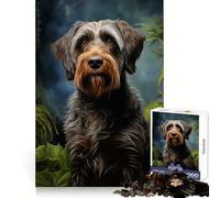 Puzzle de 1000 pièces représentant Un Griffon d'arrêt à Poil Dur pour Les Adolescents Ce Puzzle Offre Un Excellent Moyen de se détendre de s'adapter à Toutes Les Situations et de créer Un Joli Cadeau