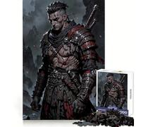 Puzzle de 1000 pièces représentant Un Guerrier blessé dans Un Univers de Dark Fantasy idéal pour Les Adolescents Un Casse-tête Amusant et Silencieux aux Bords Lisses comme Cadeau d'anniversaire