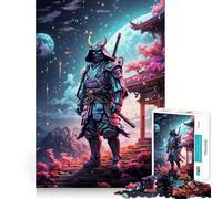Puzzle de 1000 pièces représentant Un Guerrier Japonais samouraï, idéal pour Les Adolescents Jeu de logique et de Construction, Silencieux et Amusant, découpe Nette, Un Joli Cadeau (38x52cm)