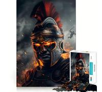 Puzzle de 1000 pièces représentant Un Guerrier Romain en Flammes, idéal pour Les Adolescents Jeu de logique et de réflexion, Divertissement Relaxant, découpe précise, (50x75cm)