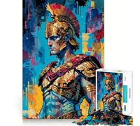 Puzzle de 1000 pièces représentant Un Guerrier Romain, idéal pour Adultes Améliore la mémoire, Divertissement paisible, Bords Nets, Cadeau Parfait pour Les fêtes (38x52cm)