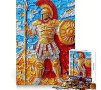 Puzzle de 1000 pièces représentant Un Guerrier Romain, pour Adultes, Jouet Amusant et Intelligent, décoration Murale aux Bords Lisses (50x75cm)