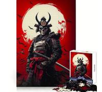 Puzzle de 1000 pièces représentant Un Guerrier samouraï à tête de Mort, idéal pour Les Adolescents Un Jeu Stimulant et Amusant, avec des découpes précises Un Cadeau Parfait pour Les fêtes (38x52cm)