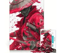 Puzzle de 1000 pièces représentant Un Guerrier samouraï au Chapeau de Paille, idéal pour Les Adolescents Décoration Murale ludique et créative (38x26cm)